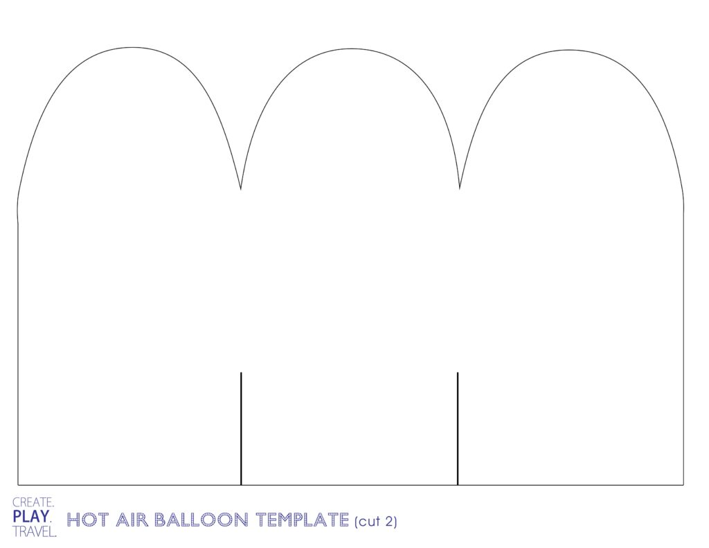 Printable 3D Hot Air Balloon Template