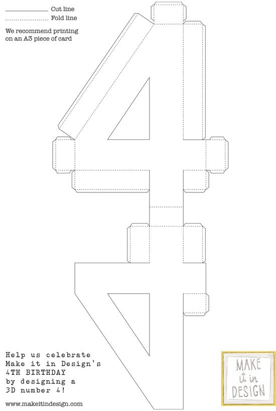 Printable 3d Numbers Template Printable Word Searches