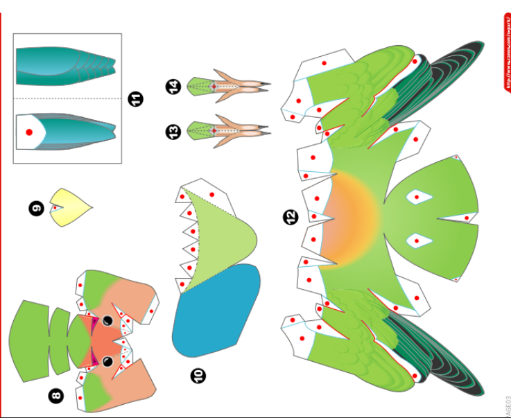 Printable 3d Paper Bird Template Free Printable Paper Craft Birds