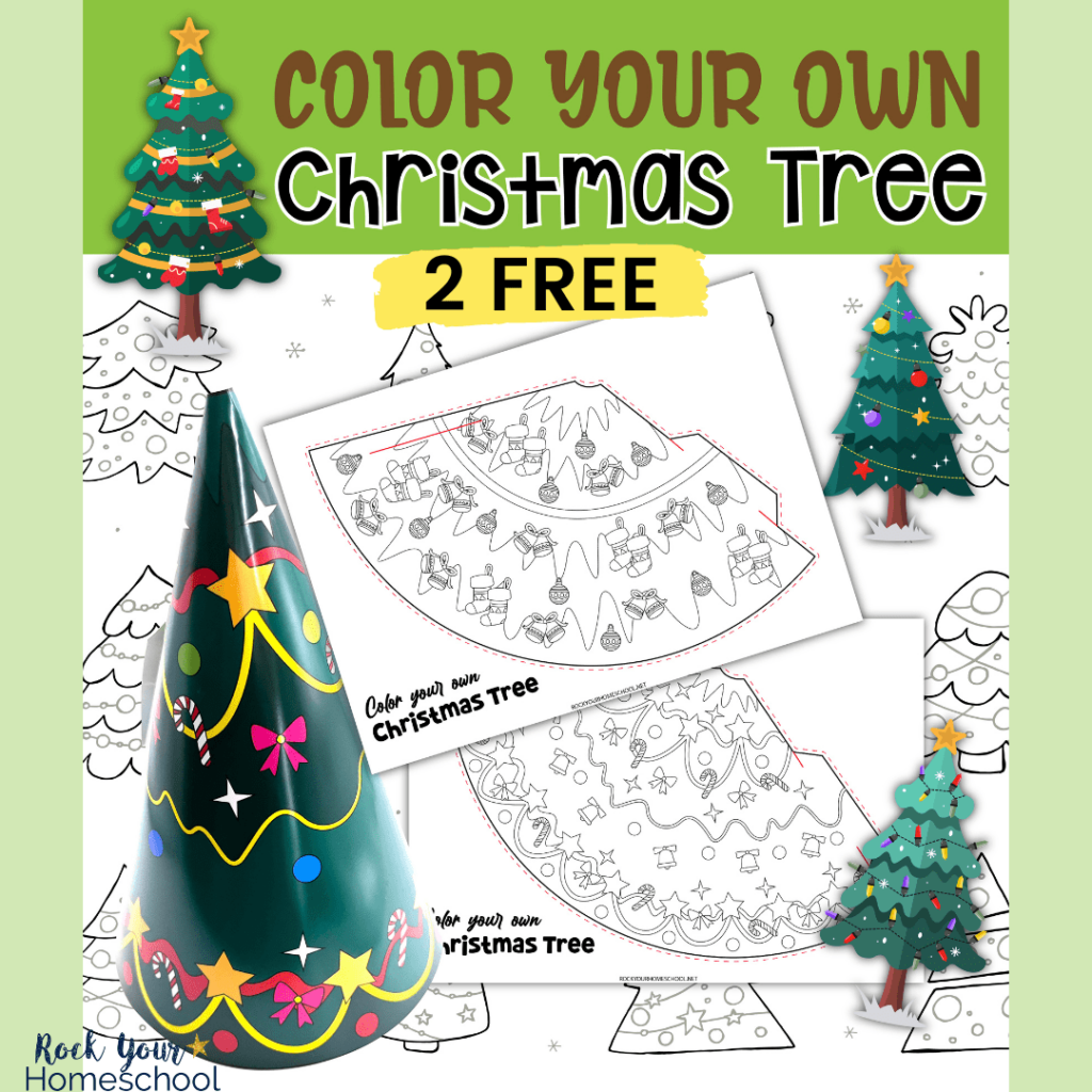 Printable 3D Paper Christmas Tree Template DIY Holiday Fun 2 Free