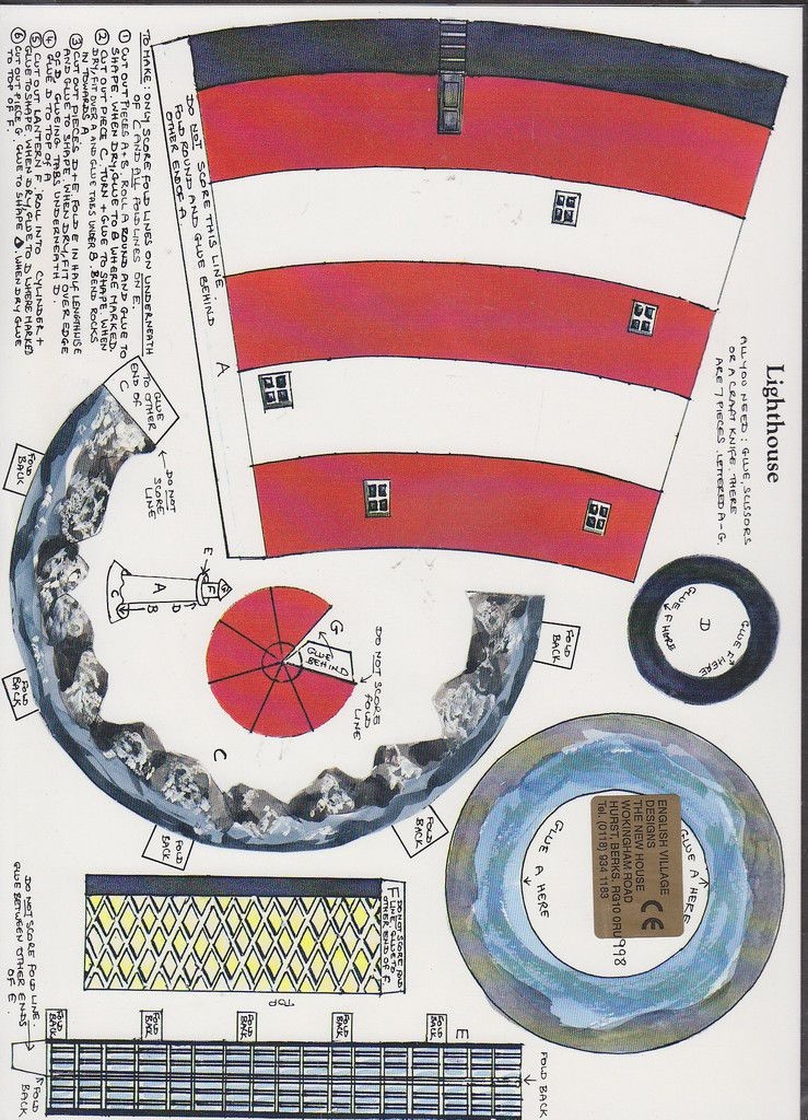 Printable 3d Paper Lighthouse Template Get What You Need For Free