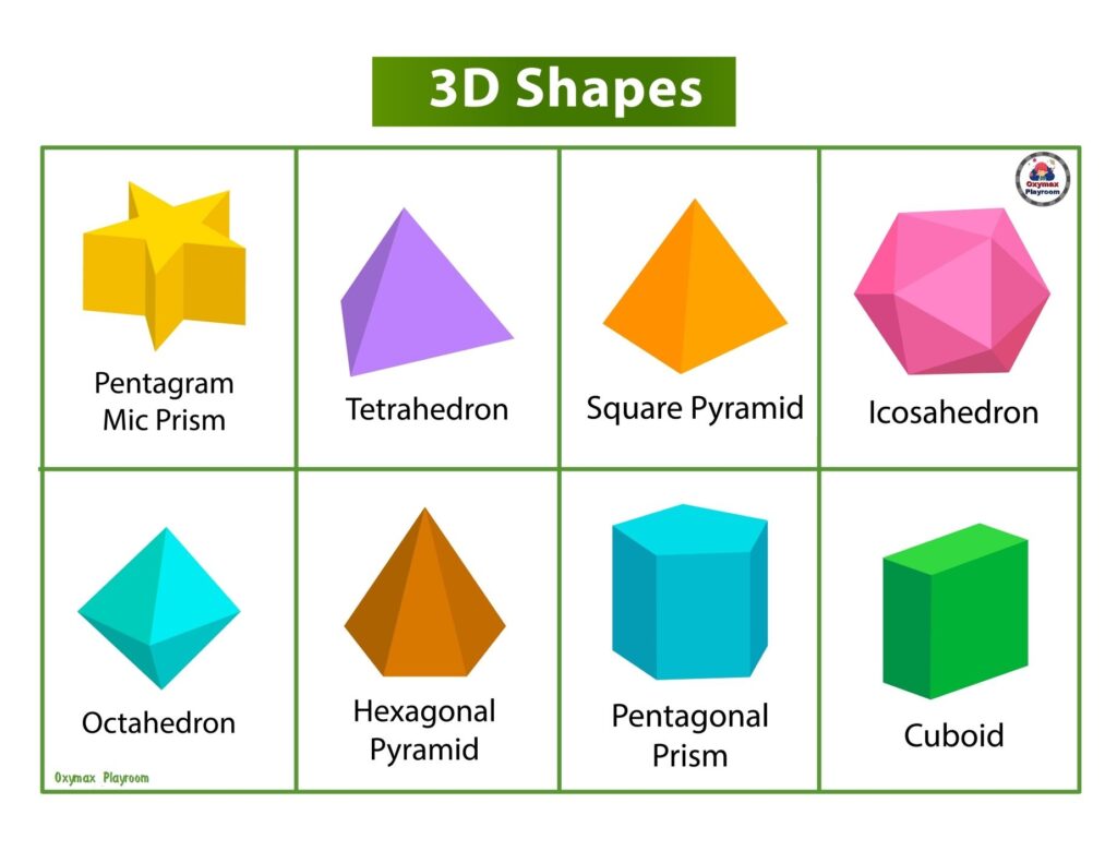 Printable 3d Shapes For Kids