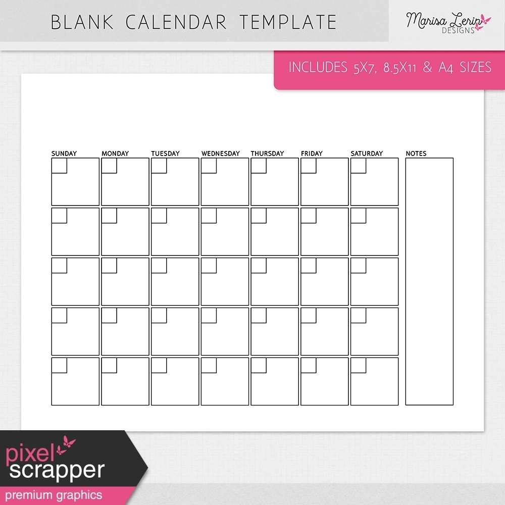 Printable 8 5 X 11 Calendar