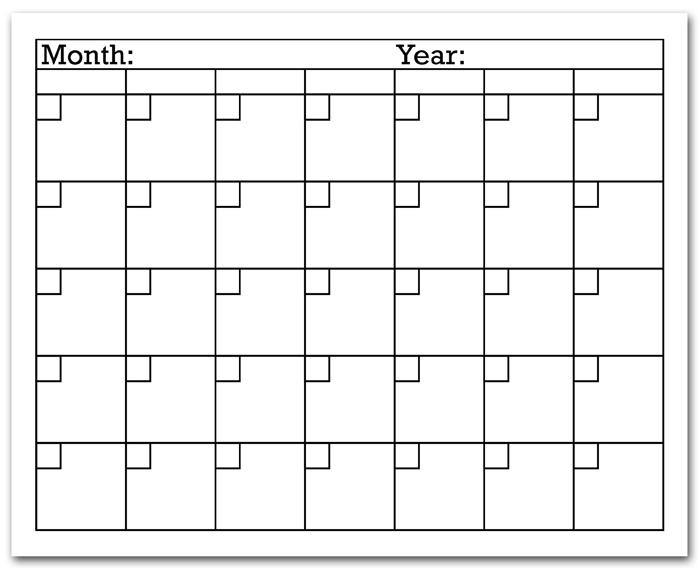 Printable Calendar By Day