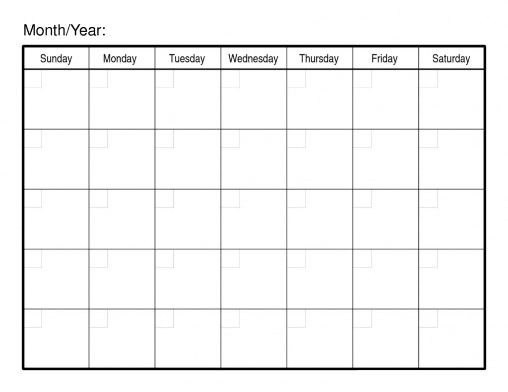 Printable Calendar Day By Day