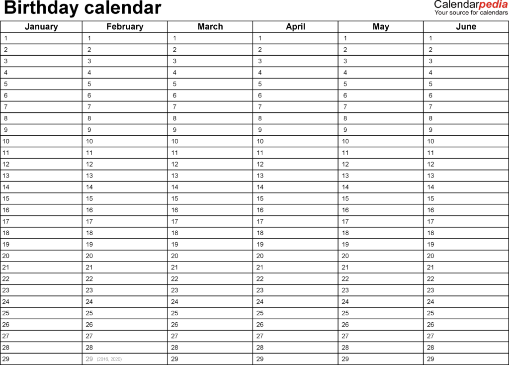 Printable Calendar List View Calendar Printables Free Templates 