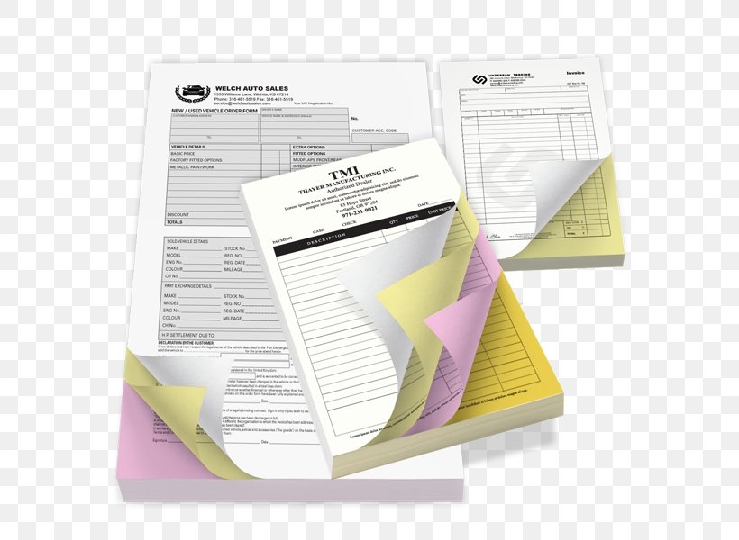 Printable Carbon Copy Paper