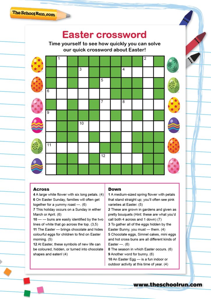 Printable Children s Crossword Puzzles Uk Printable Crossword Puzzles