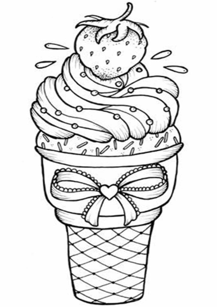 Printable Coloring Pages Ice Cream