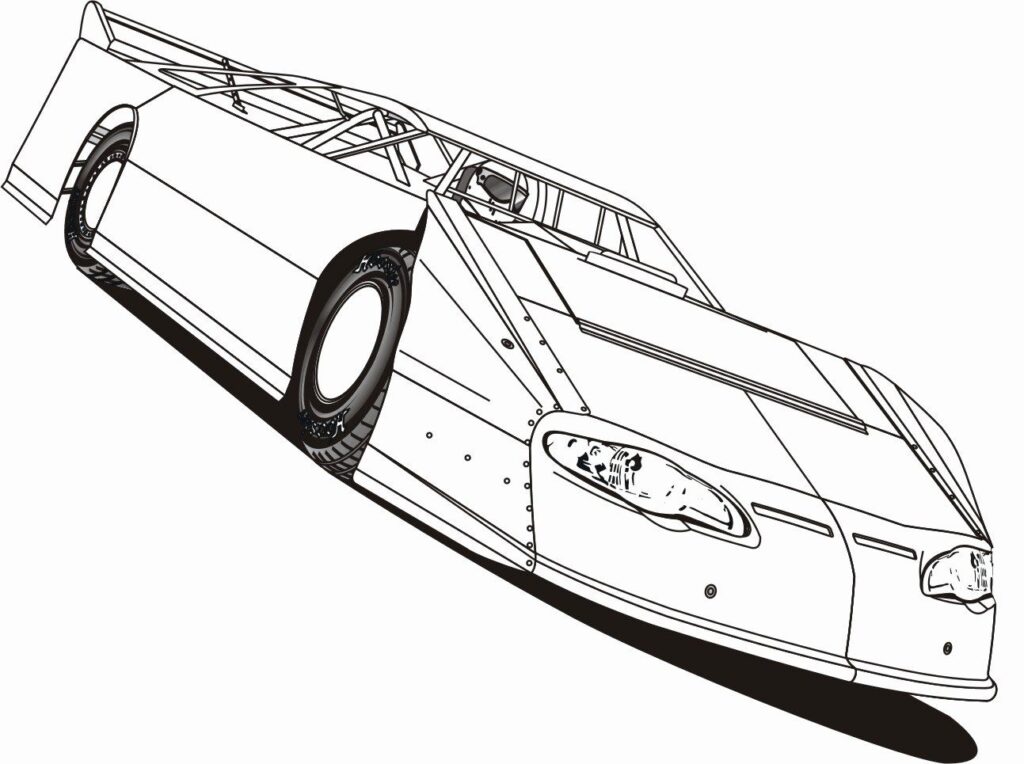 Printable Coloring Pages Modified Cars