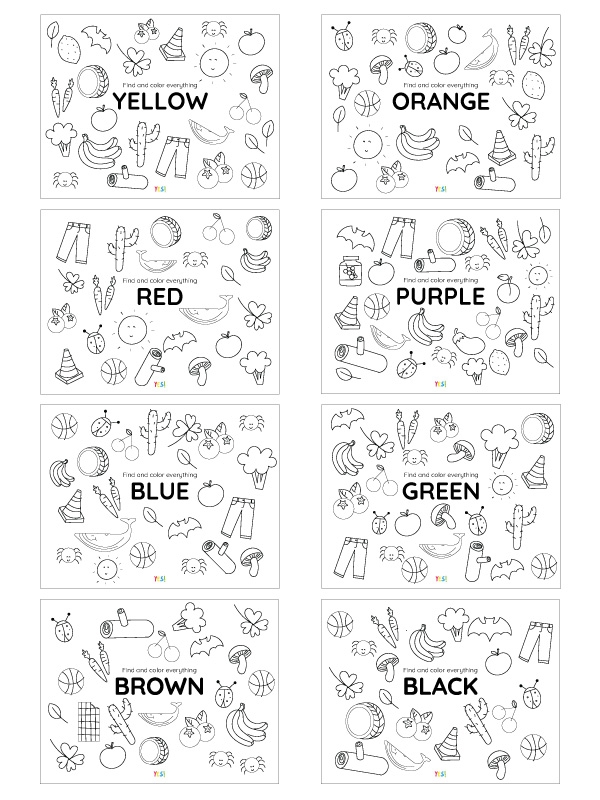 Printable Coloring Pages Of Colors YES We Made This