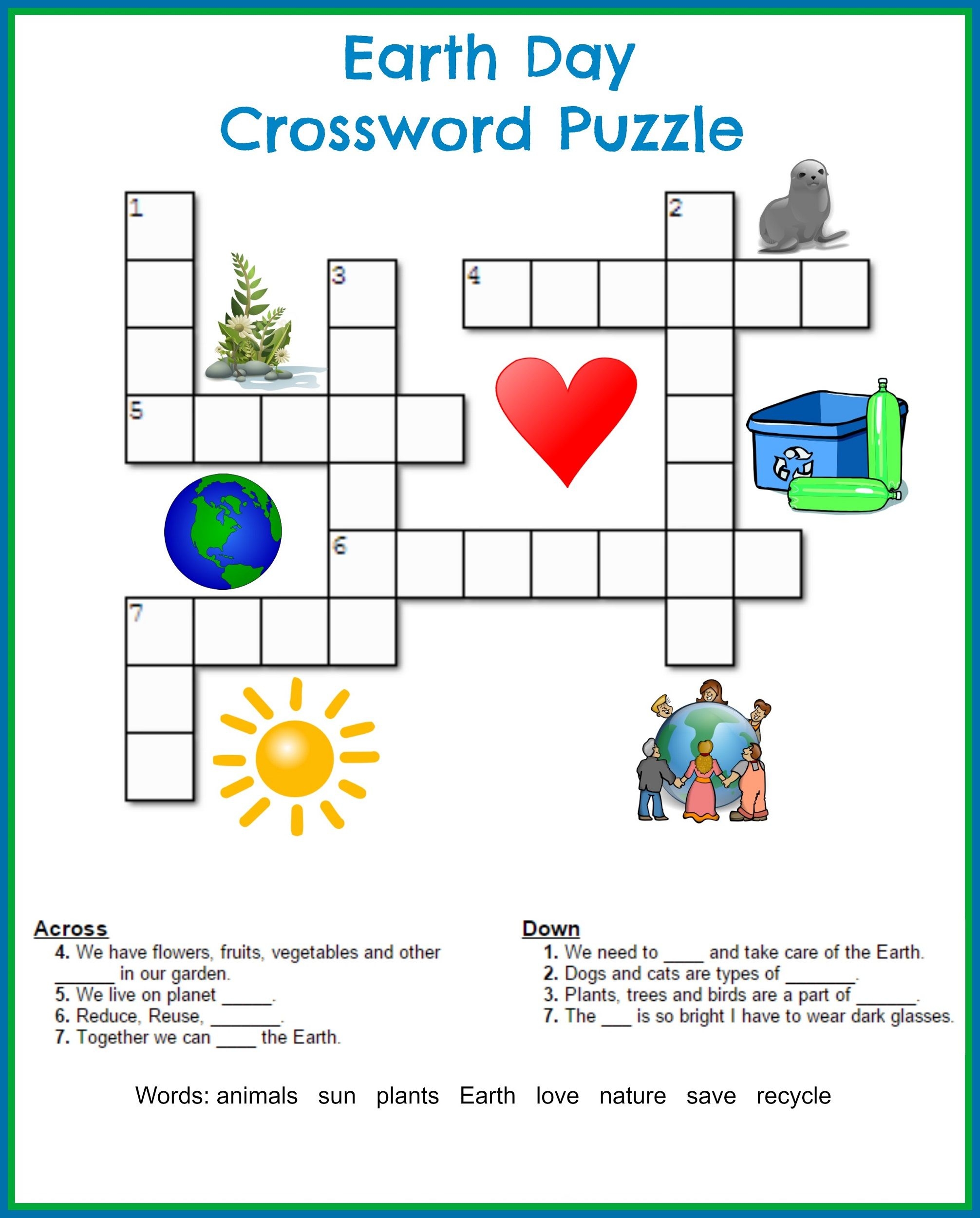 Printable Crossword Puzzles Easy With Answers