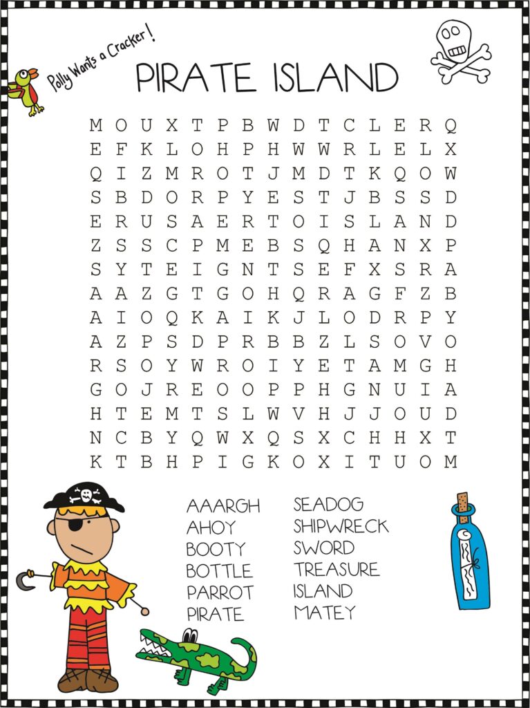 Printable Crossword Puzzles For Kids Age 7