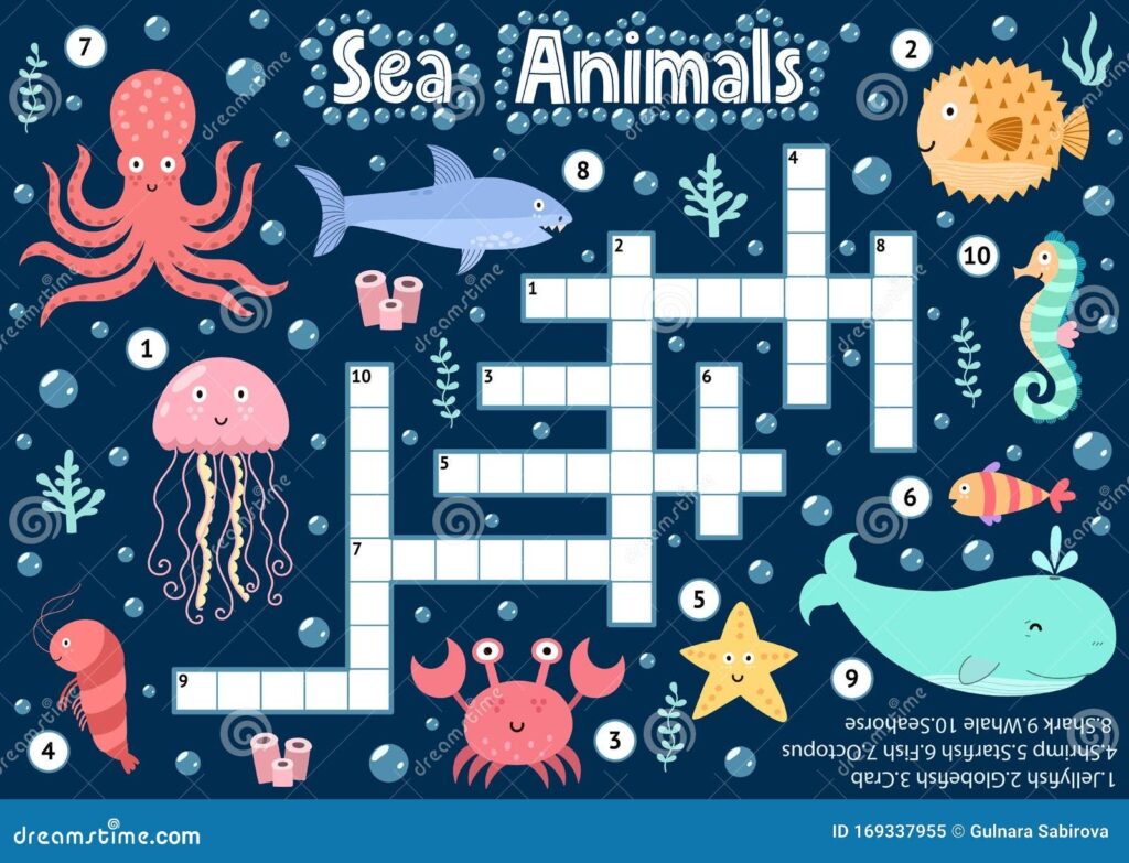 Printable Crossword Puzzles Sea Sports