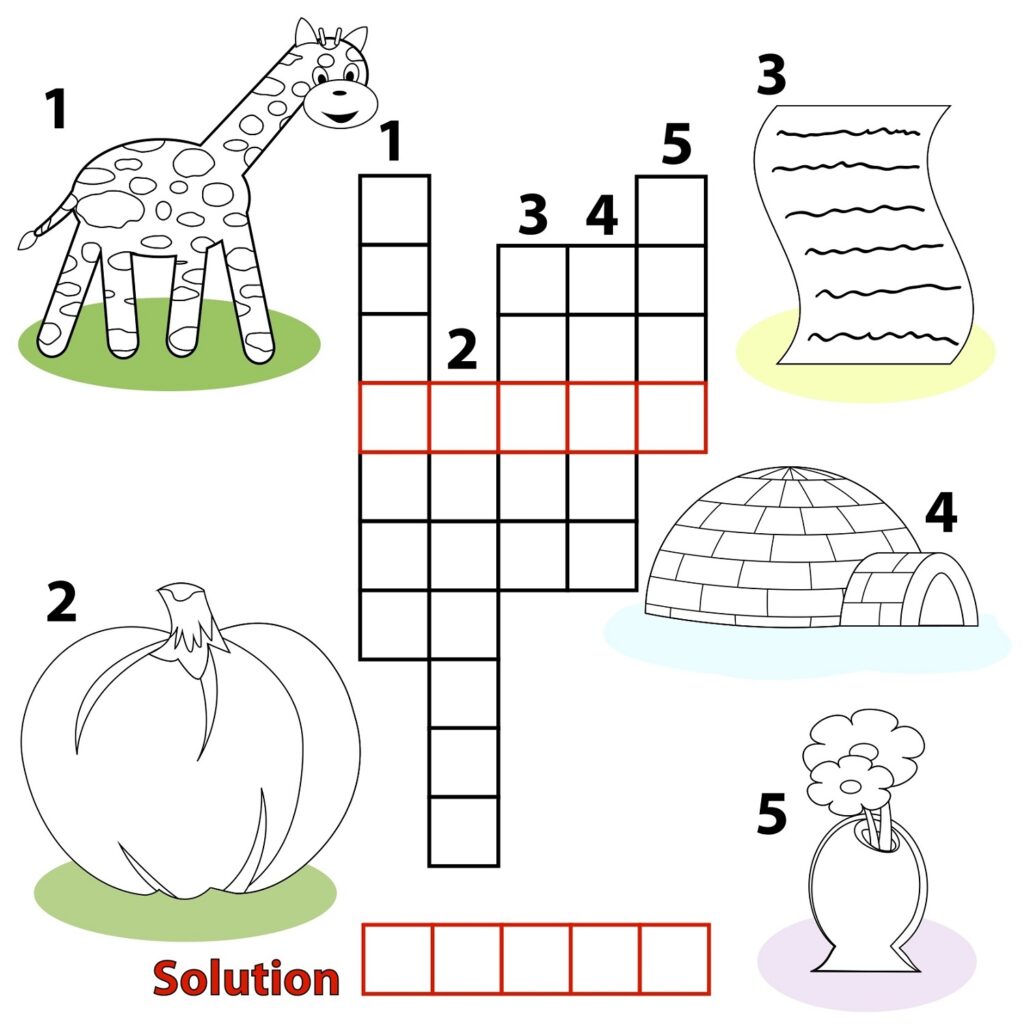 Printable Crosswords Puzzles Kids Activity Shelter