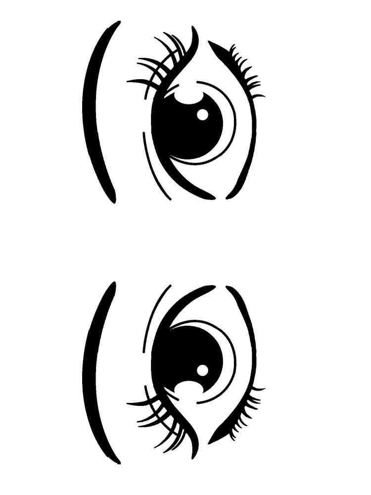 Printable Eye Coloring Page