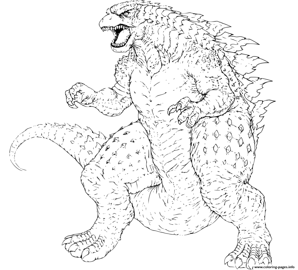 Printable Godzilla Coloring Pages Godzilla Coloring Pages Coloring 