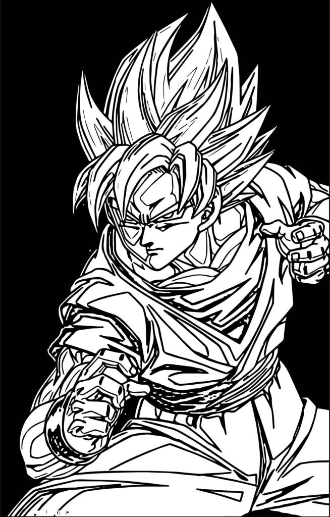 Printable Goku Coloring Pages