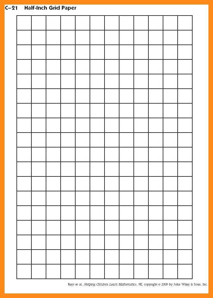 Printable Graph Paper 1 Inch