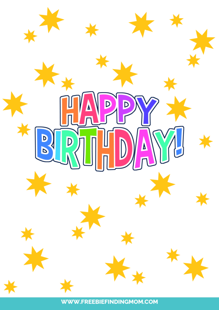 Printable Happy Birthday Sign