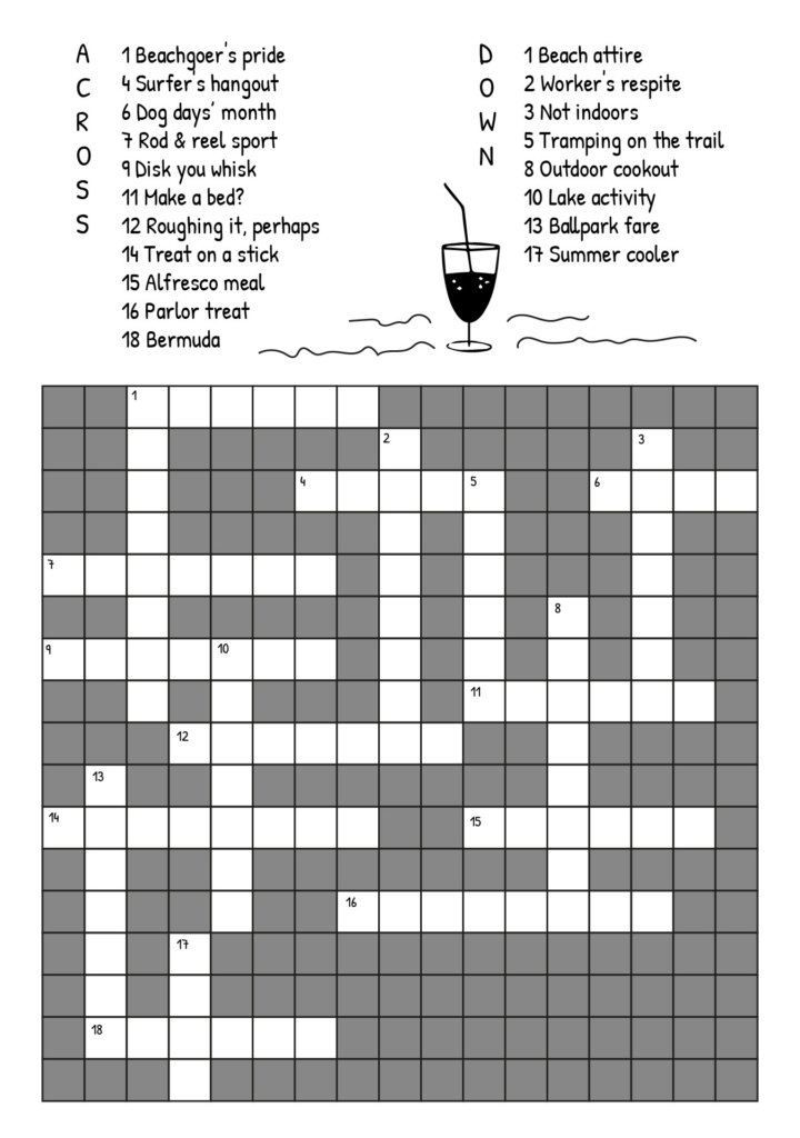 Printable Hard Crossword Puzzles