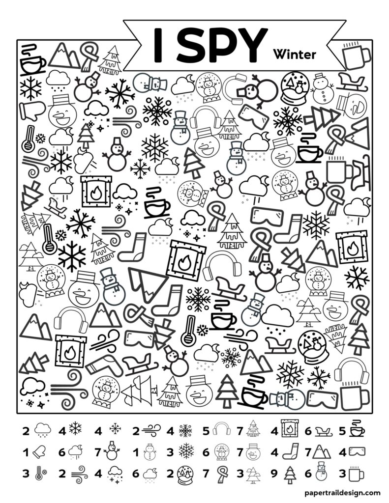 Printable I Spy Activity Sheets