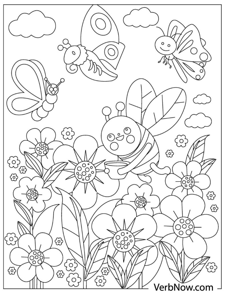 Printable Insect Coloring Pages