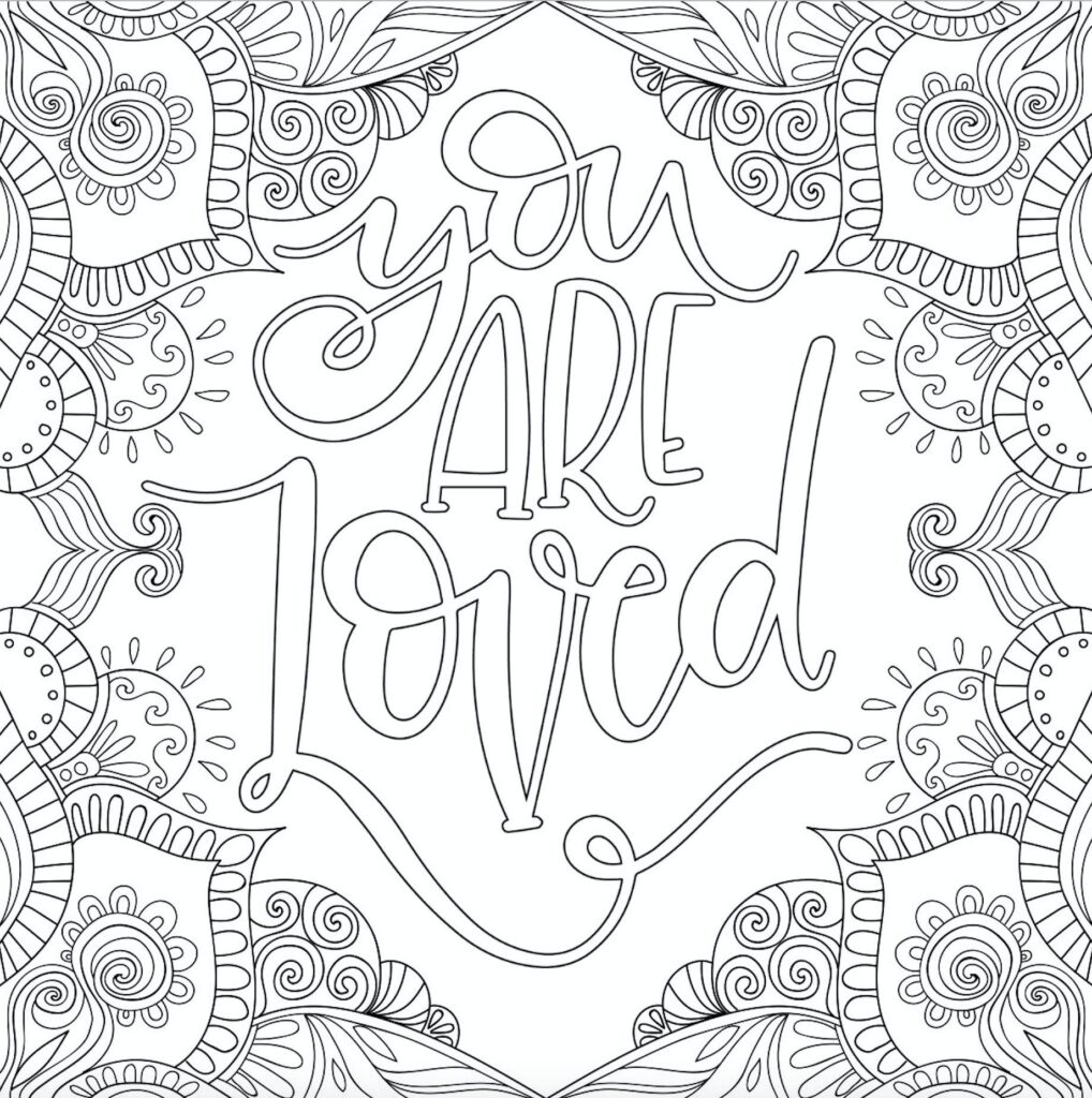 Printable Inspirational Coloring Pages