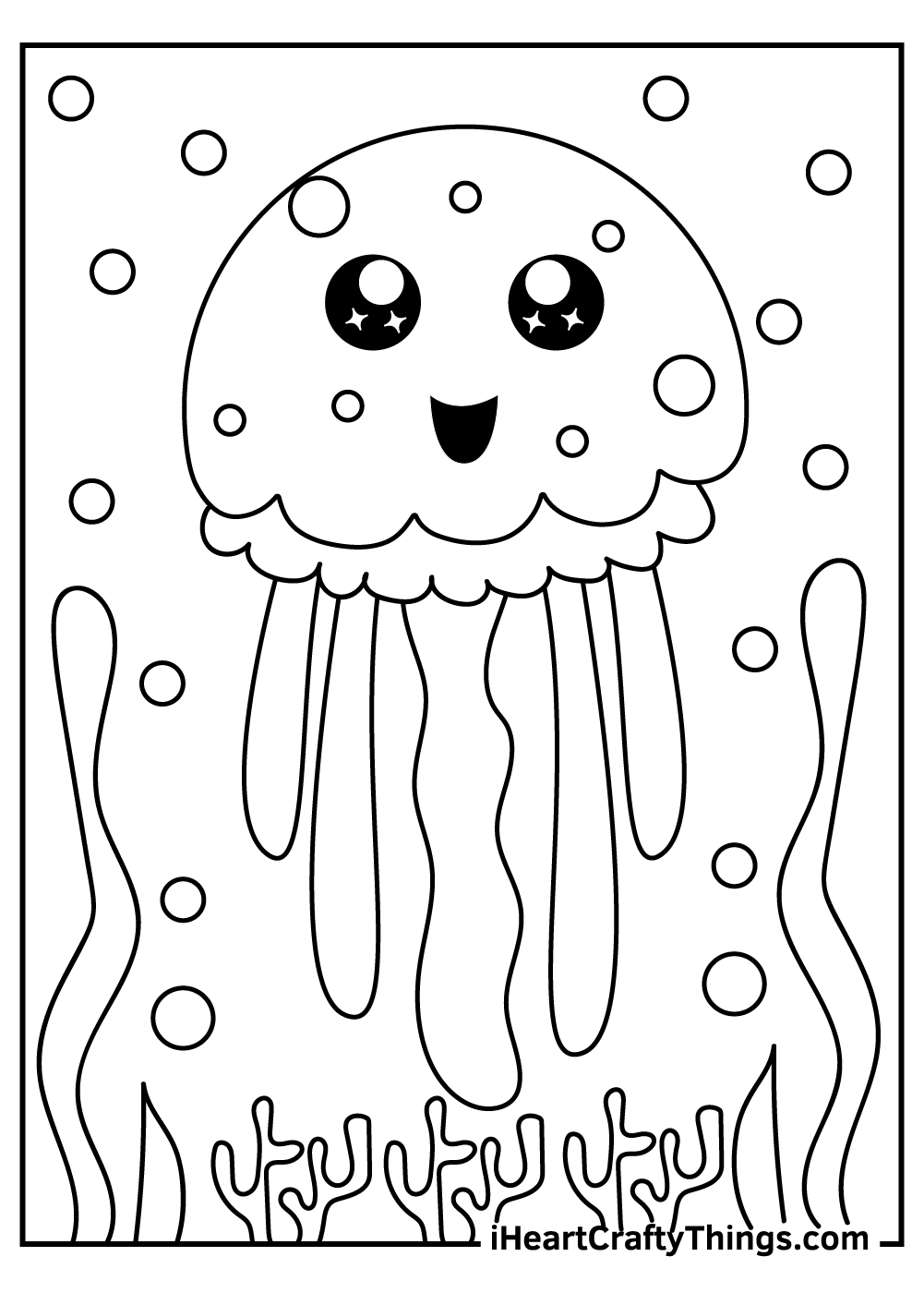 Printable Jellyfish Template