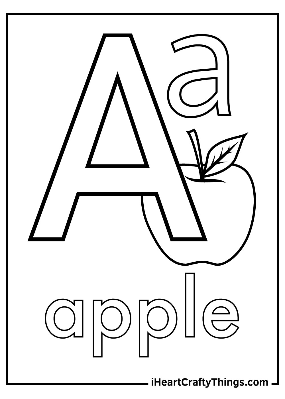 Printable Letter Coloring Pages
