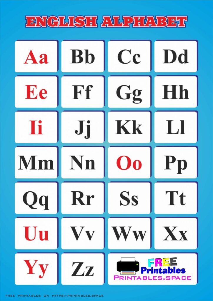 Printable Letters Of The Alphabet