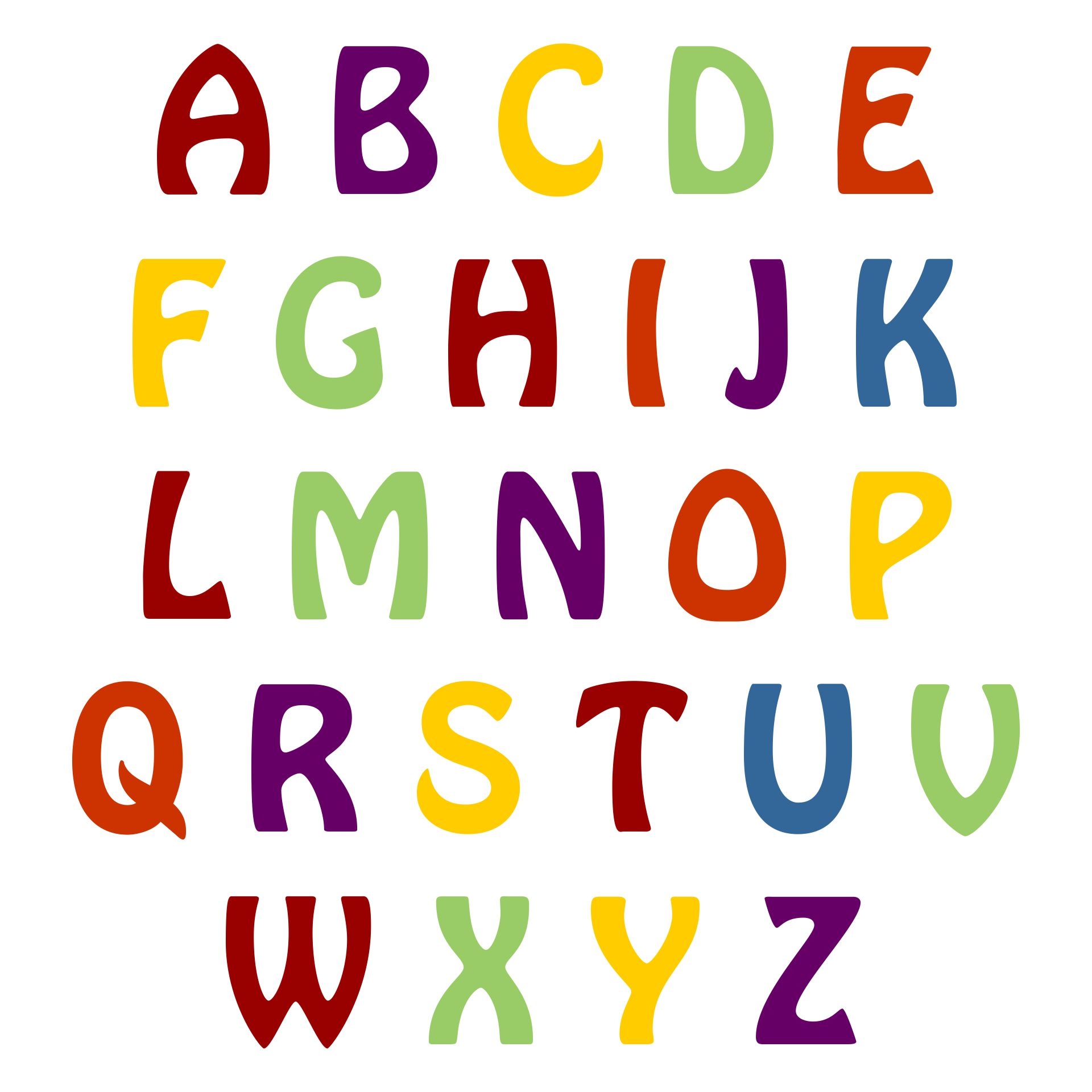 Printable Letters Of The Alphabet With Pictures