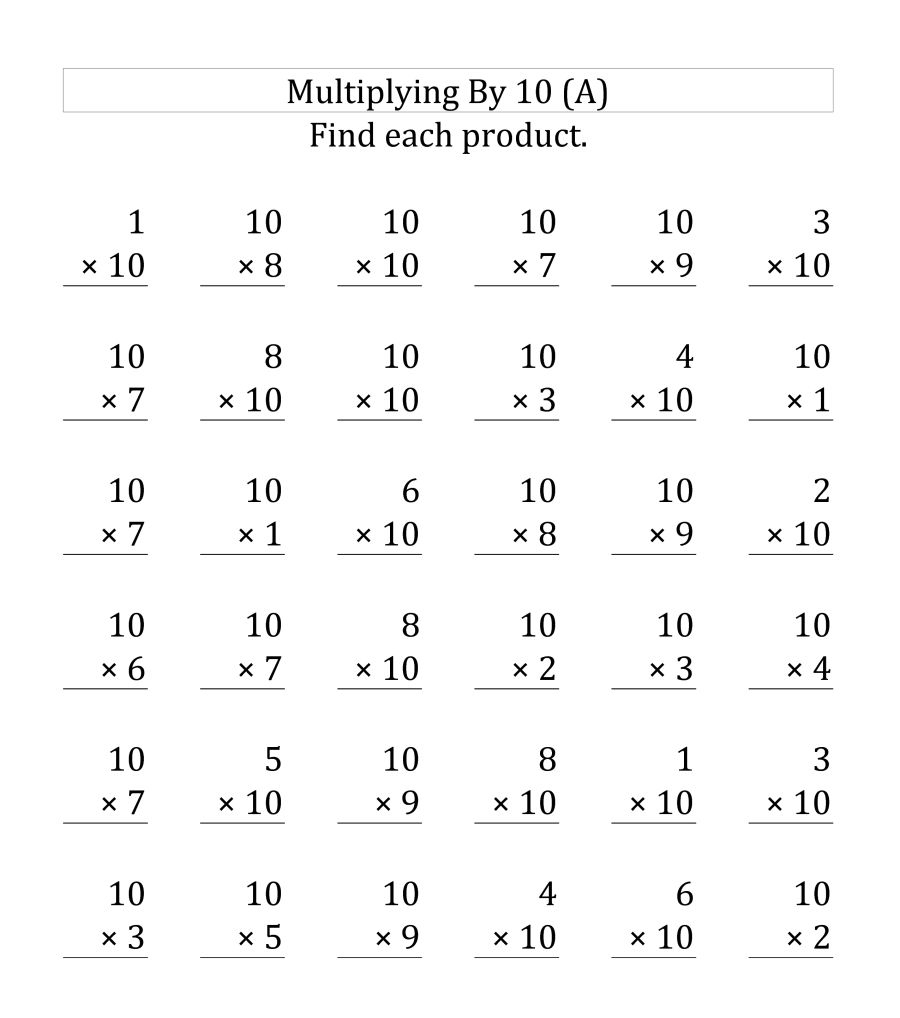 Printable Math Worksheets For 3Rd Graders