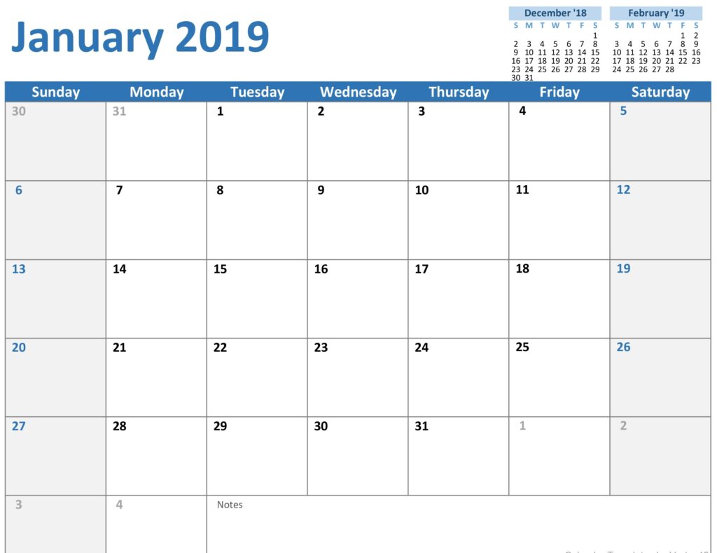 Printable Microsoft Word Calendars