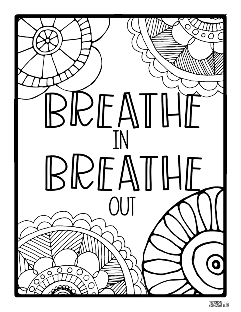 Printable Mindful Coloring Pages