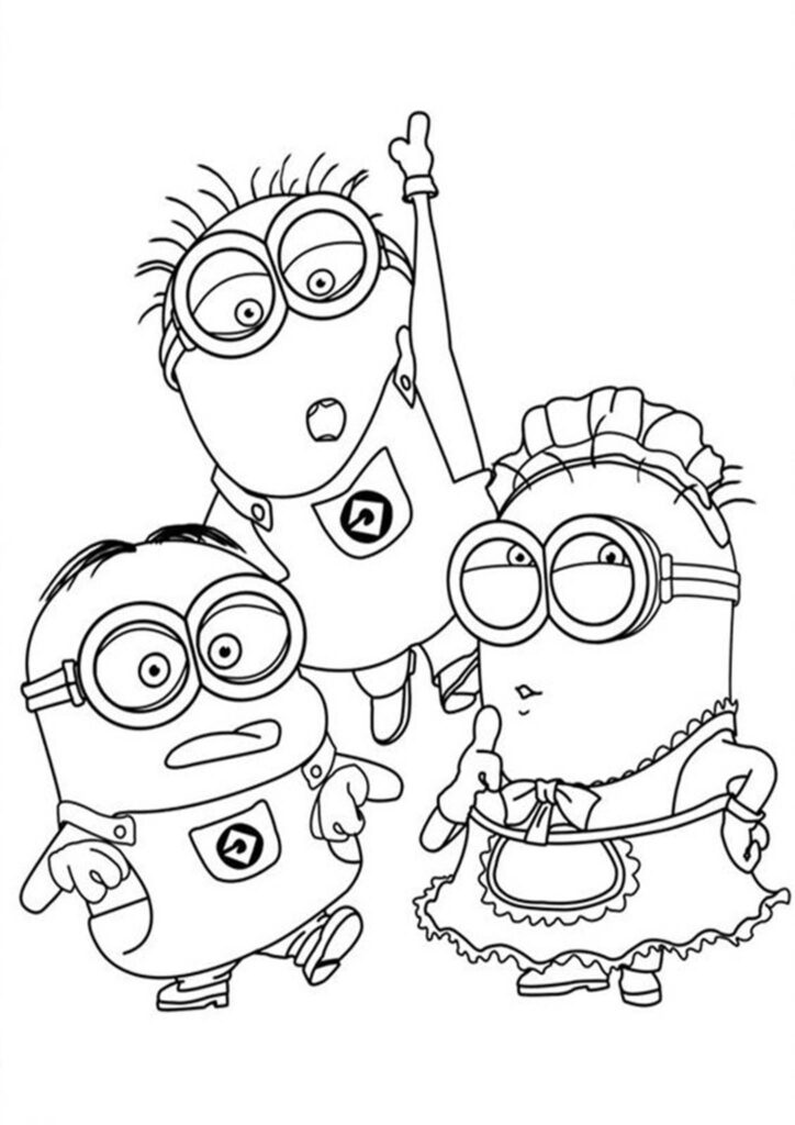 Printable Minion Coloring Pages