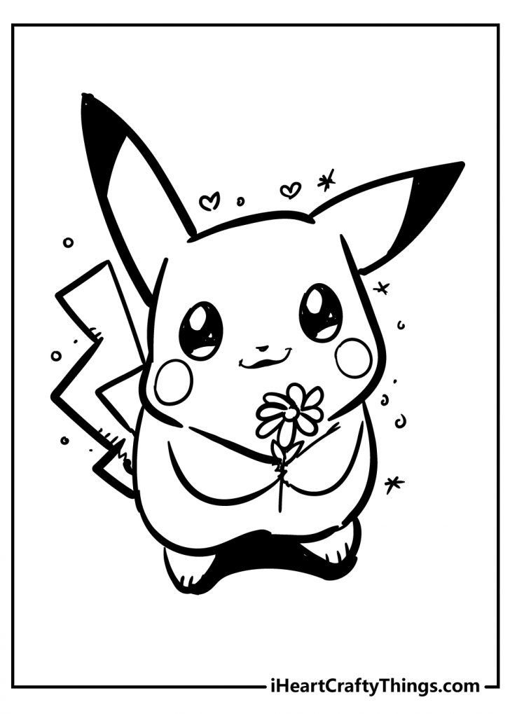 Printable Pikachu Coloring Page