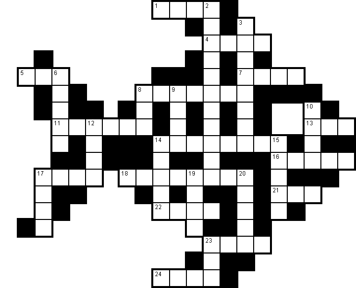 Printable Seafood Crossword Puzzle 2