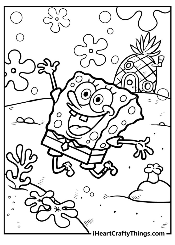 Printable Spongebob Coloring Page