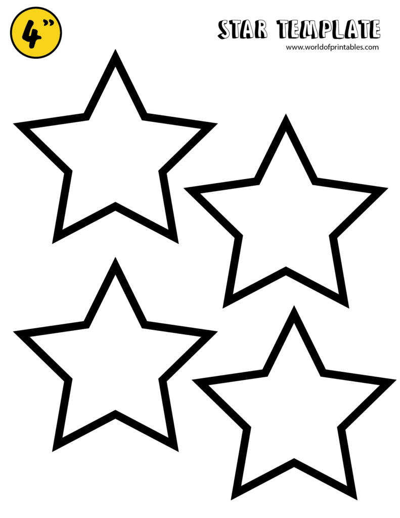 Printable Star Stencils