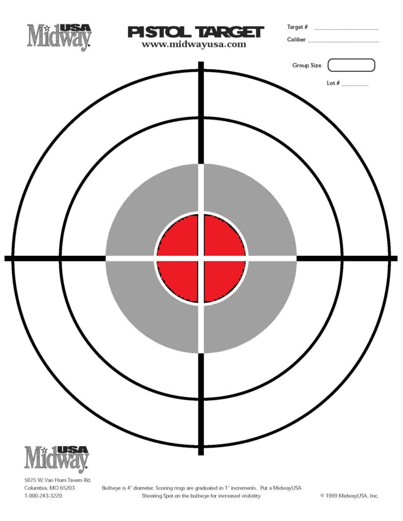 Printable Targets For Shooting Printable Blank World