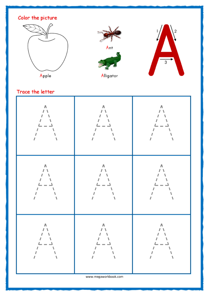 Printable Traceable Alphabet Letters