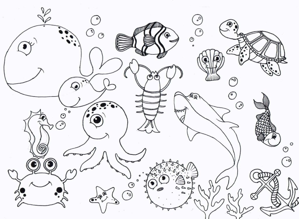 Printable Under The Sea