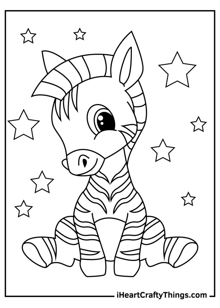 Printable Zebra Coloring Pages Updated 2021