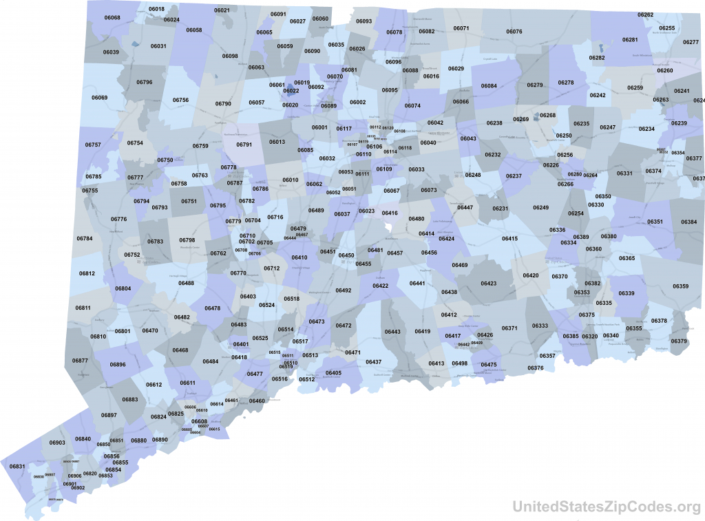 Printable Zip Code Maps