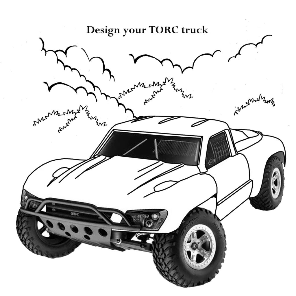 Race Car Coloring Printable