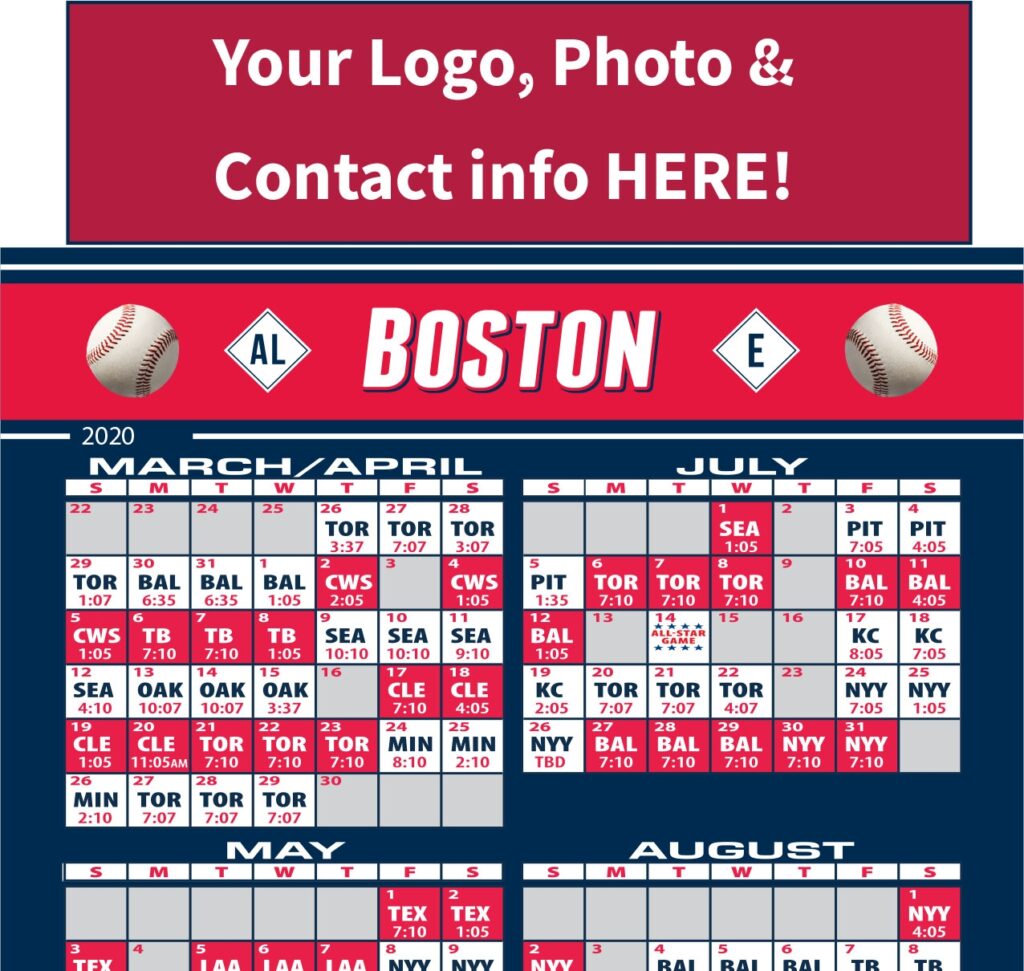 Red Sox Schedule Printable Printable Schedule