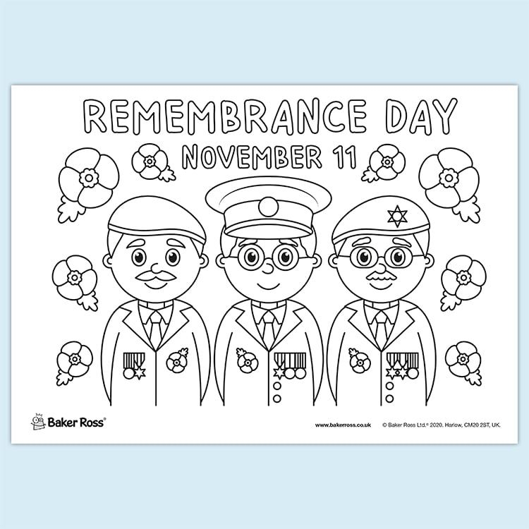 Remembrance Day Veterans Poster Free Craft Ideas Baker Ross 