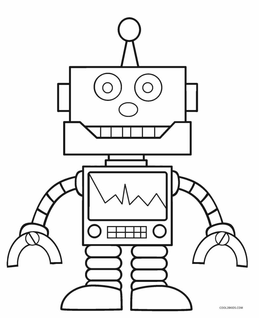 Robot Printable Coloring Pages