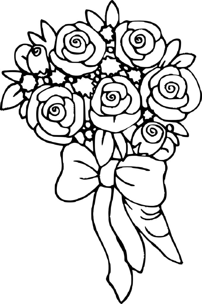 Rose Coloring Pages Printable